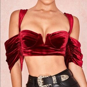 NWT House Of Cb Monique crop top/bralette